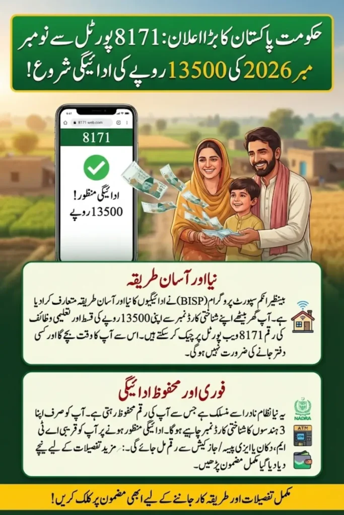 8171 Tracking Portal BISP Payments November 2026 Complete Schedule, Status Check And Payment Methods