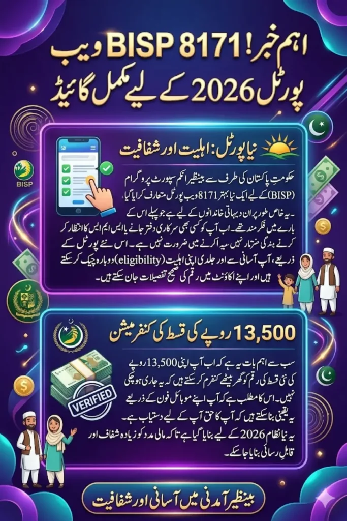 BISP 8171 Web Portal 2026 For Recheck Eligibility 13500 Of November Step-By-Step Guide