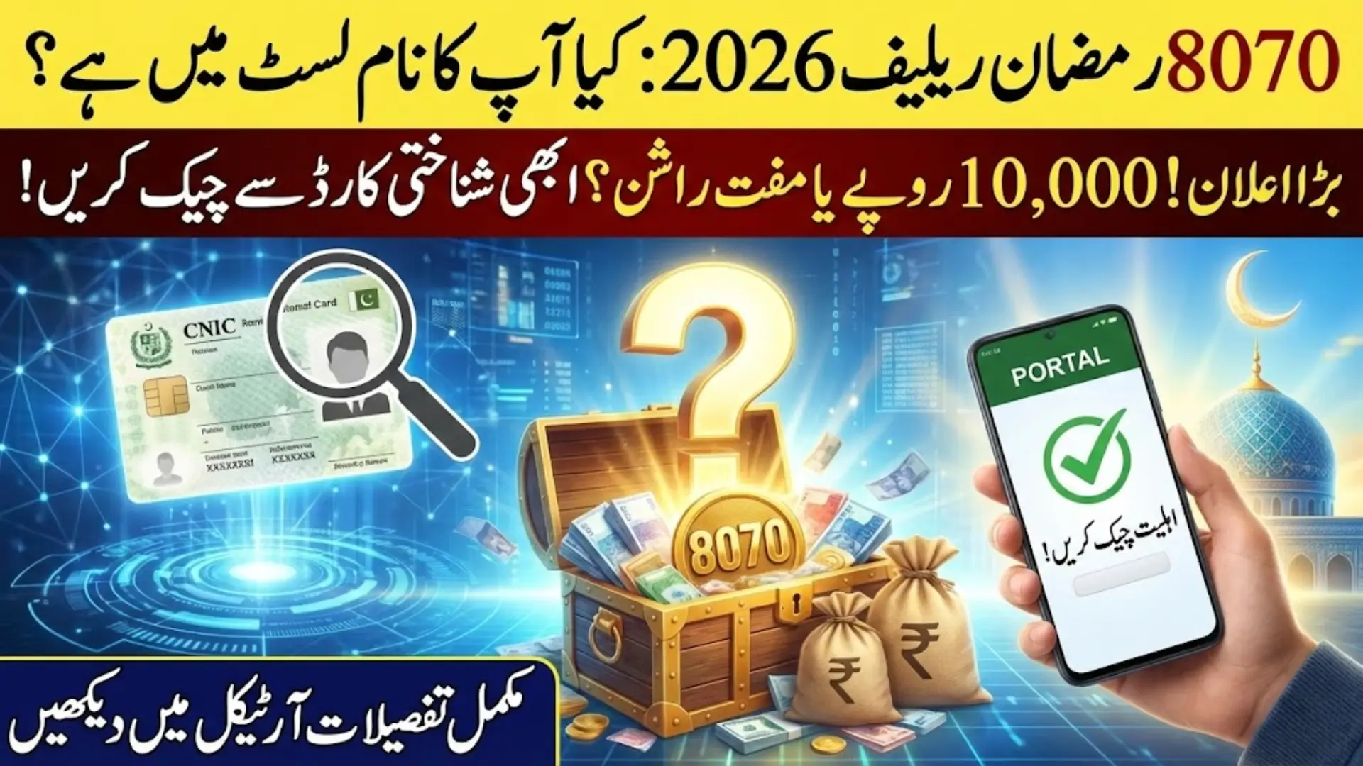 8070 Ramzan Relief Program 2026: How Punjab Digital System Supports Low-Income Families