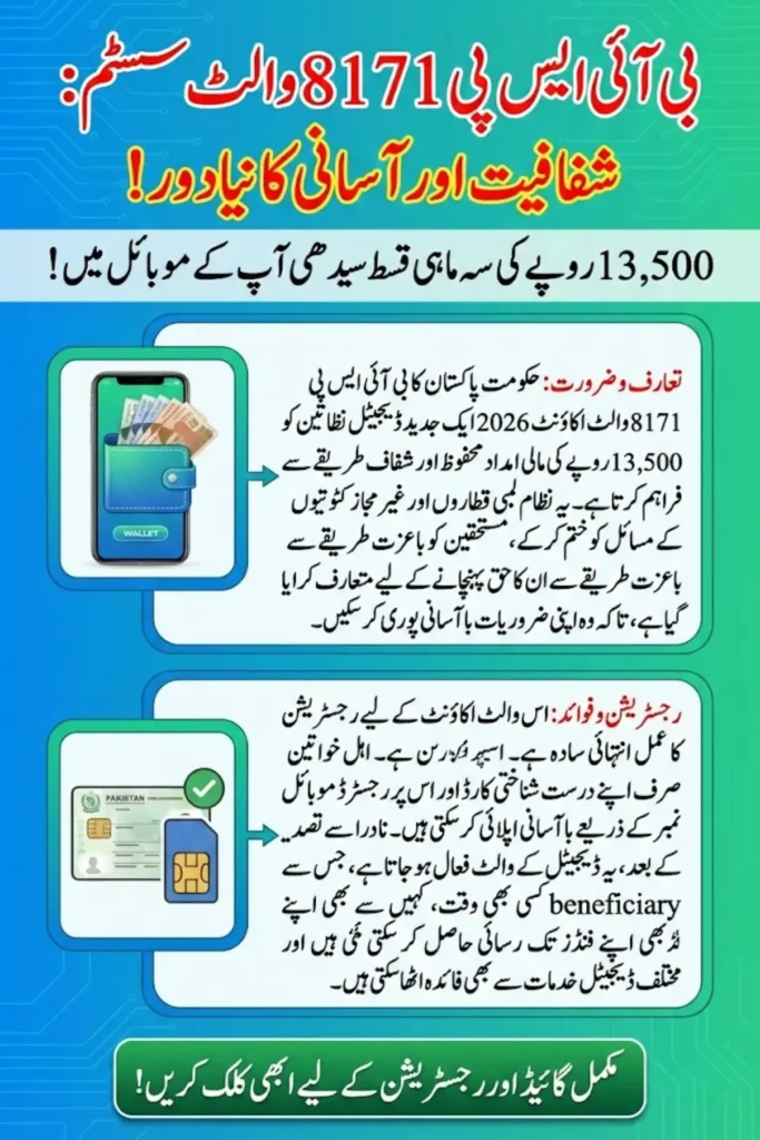 BISP 8171 Wallet Account Registration 2026 Complete Payment and Registration Guide