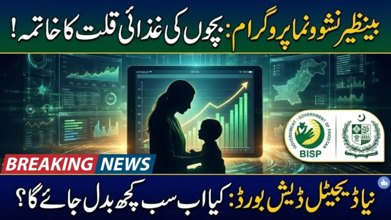 BISP Launches Digital Dashboard to Monitor Benazir Nashonuma Program and Tackle Child Malnutrition Across Pakistan