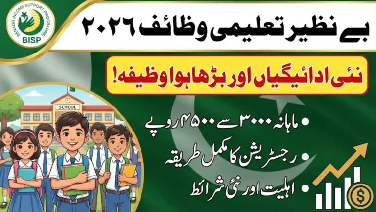 Benazir Taleemi Wazaif 2026 Registration Guide – New Payments, Increased Stipends and Complete Details