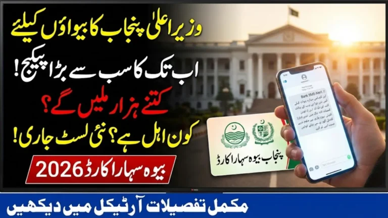 CM Punjab Bewa Sahara Card 2026 Financial Support Program for Widows