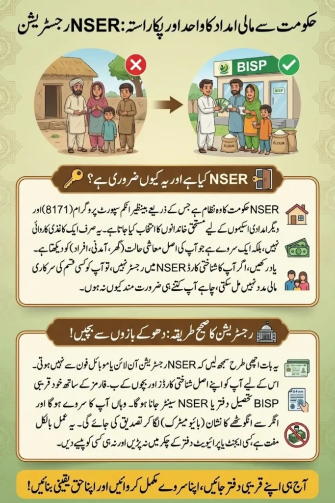 NSER CNIC Registration Explained: Who Qualifies for BISP 8171 and How to Apply