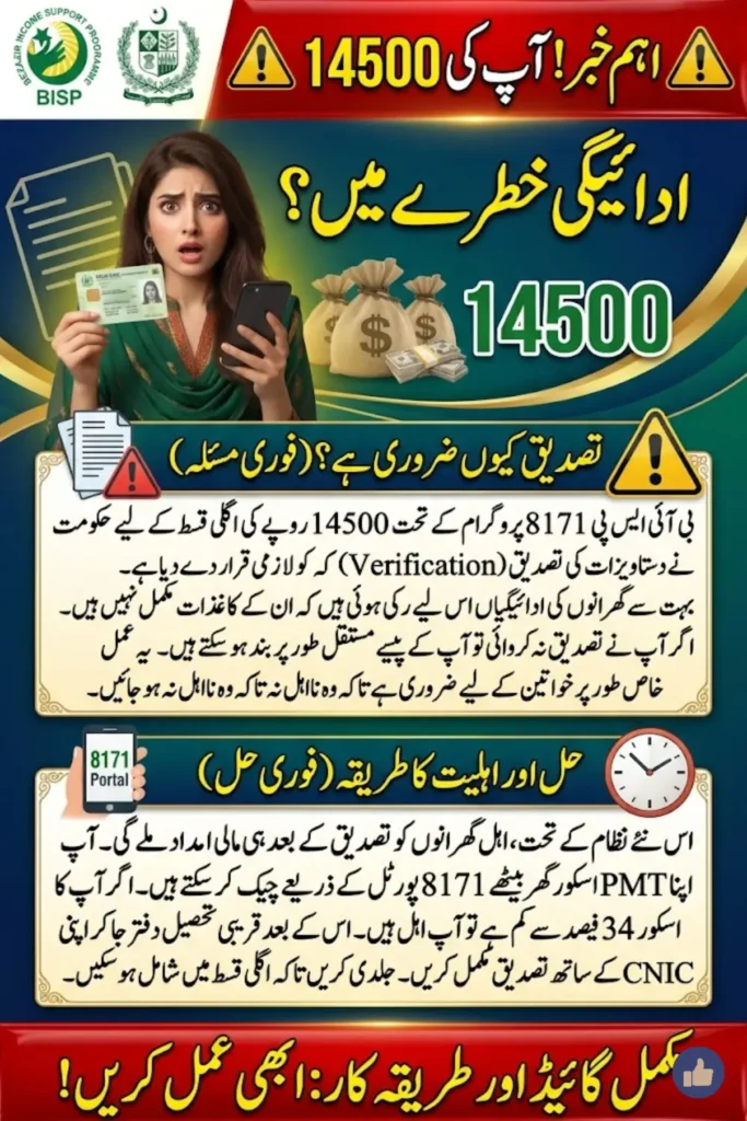 BISP 8171 Document Verification 2026 Complete Guide for 14500 Payment and PMT Score Check