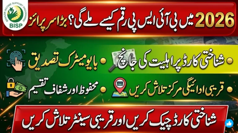 BISP 8171 Payment Centers 2026 Check CNIC, Find Nearest Center and Payment Guide