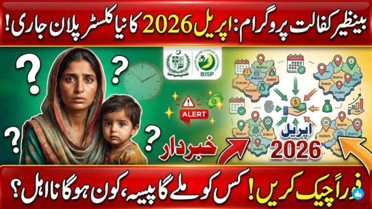 Benazir Kafalat Program Aprail 2026 Cluster Distribution Plan Released Check Full Details