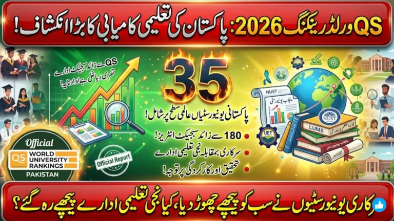 QS World University Rankings by Subject 2026 Pakistan: 35 Universities Secure Global Positions