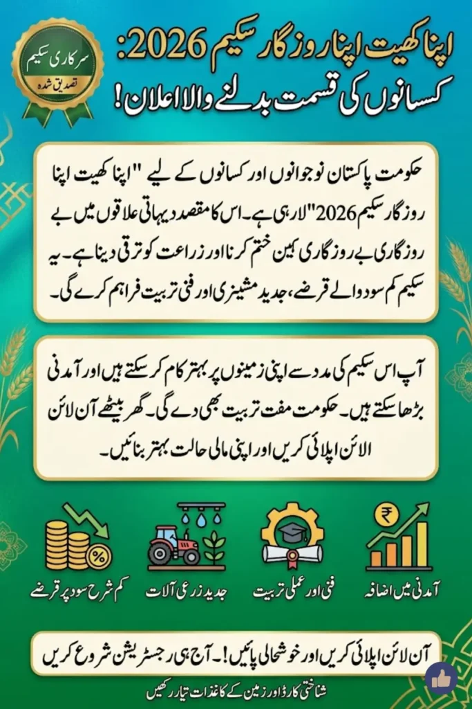 Apna Khet Apna Rozgar Scheme Apply Online Registration 2026 Eligibility, Benefits & Complete Guide