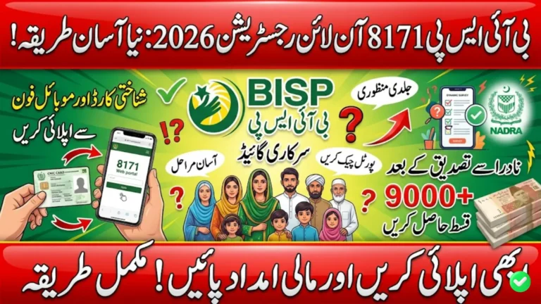 BISP 8171 Online Registration Complete Guide 2026 Eligibility, Documents, Payment and Apply Process
