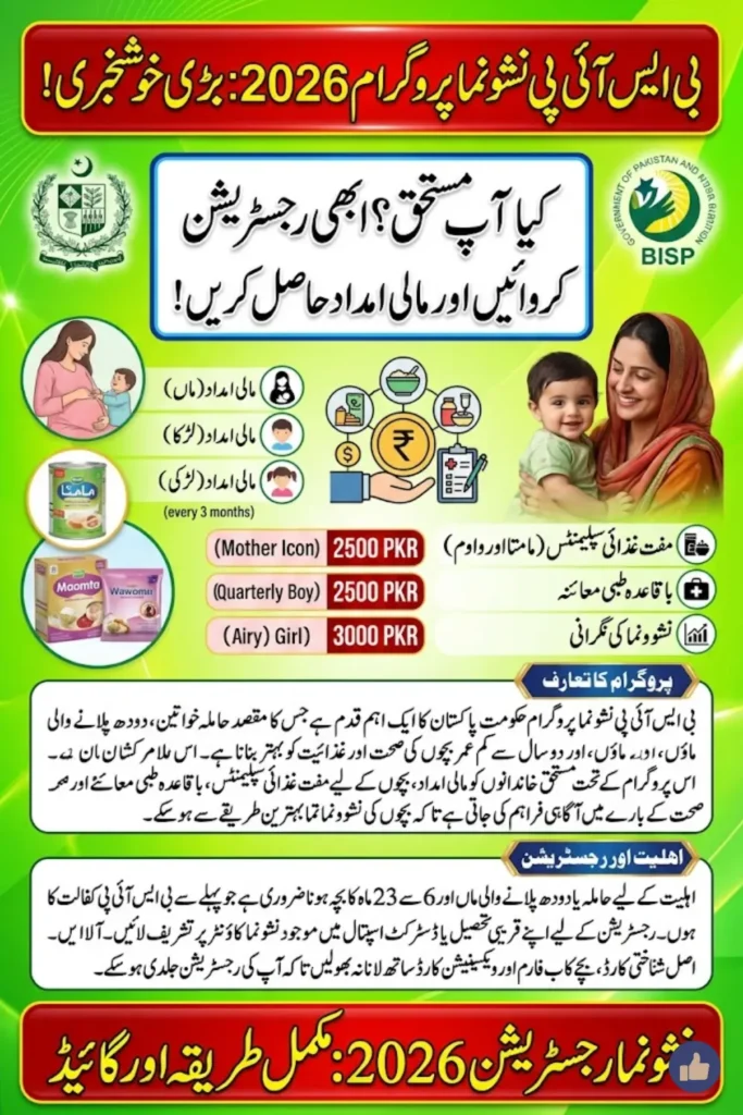 BISP Nashonuma Registration 2026: Complete Guide for Mothers & Children in Pakistan