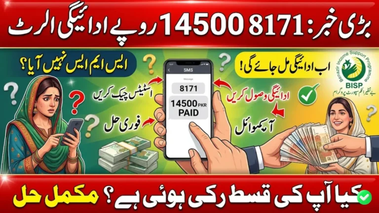 EWP SMS Alert 8171 14500 Payment 2026 Complete Guide to Check Status and Receive Installment