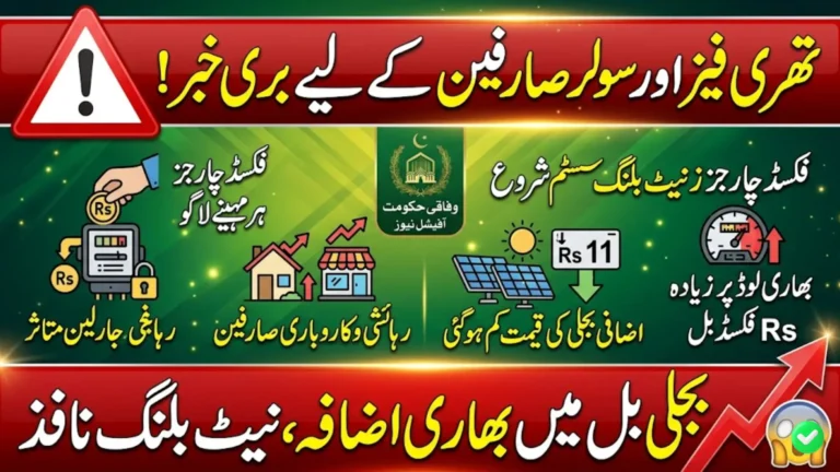 Federal Government Introduces Fixed Charges for Three-Phase Electricity Consumers and Net Billing for Solar Users