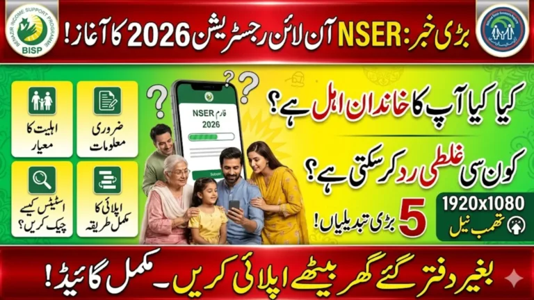 NSER Online Registration Form 2026: Complete Guide for BISP Applicants